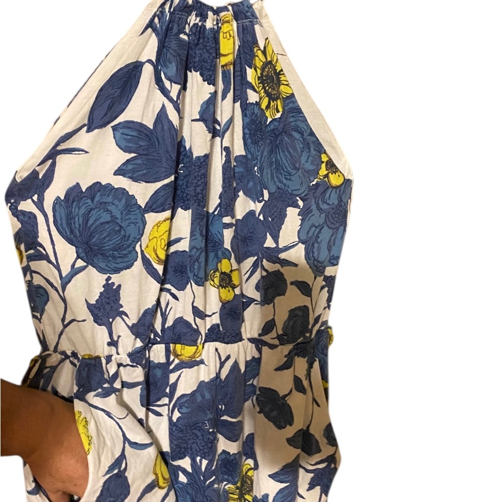 Patagonia Dress Womens Small Floral Sleeveless Midi Organic Cotton Asymmetrical - Picture 10 of 16